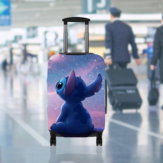 Discover Cute Monster Fanart Luggage Cover, Travel Suitcase Protector