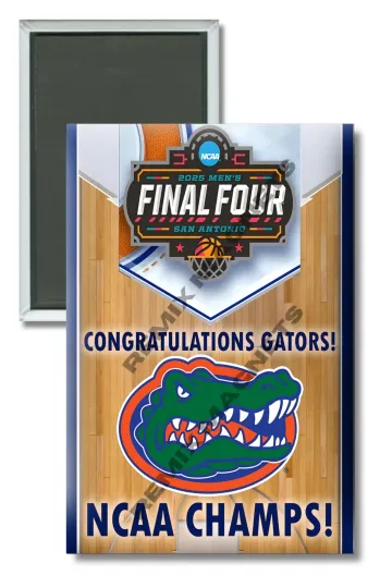 2025 NCAA Men's Basketball Champions Florida Gators Magnet