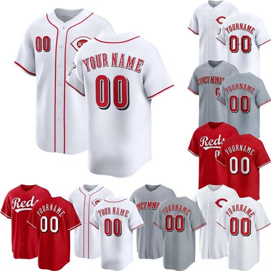 Discover Custom Cincinnati Baseball Jersey, Personalized Stitched Name Number Fan Shirt Men/Youth Size