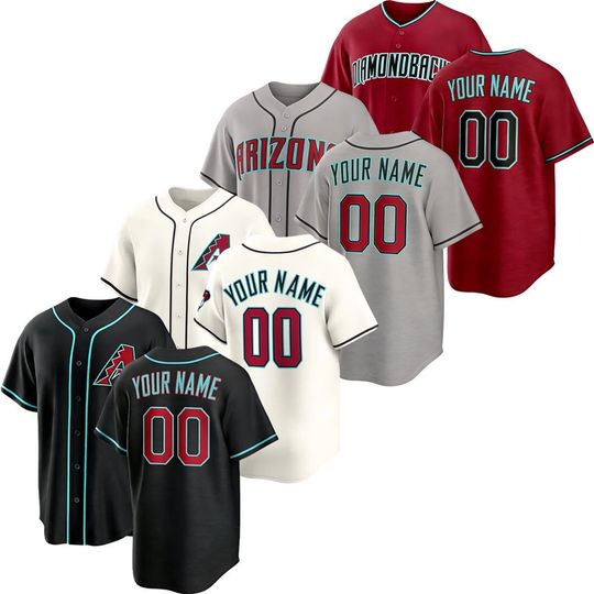 Discover Custom Arizonna Baseball Jersey, Personalized Stitched Name Number Fan Shirt Men/Youth Size