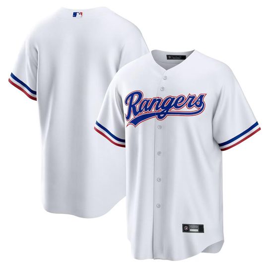 Personalized Texas Rangers White baseball jersey, custom name and number