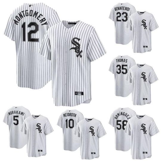 Personalized Chicago White Sox White baseball jersey, custom name and number