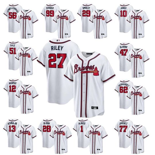Discover Personalized Atlanta Braves White Baseball Jersey, Custom Name and Number