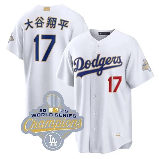 Discover Personalized Los Angeles Dodgers White 2026 Baseball jersey, Custom Name & Number, Embroidered with the number 17