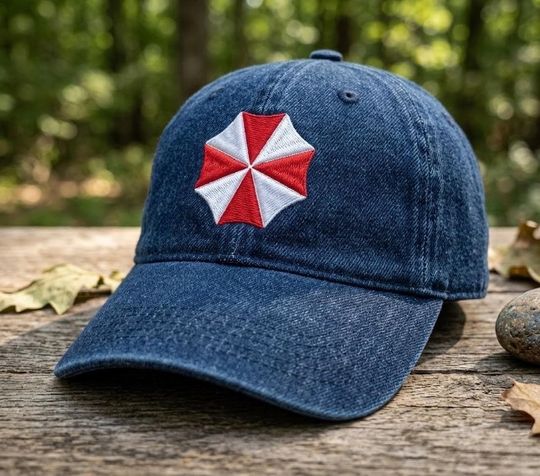 Embroidered Umbrella Corporation Hat, Horror Game Embroidered Baseball Cap, Evil Zombie Video Game Gift