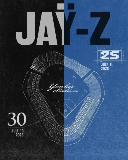 Discover Jay Z Yankee Stadium 2026 Poster July 10 11 Concert Tour Art