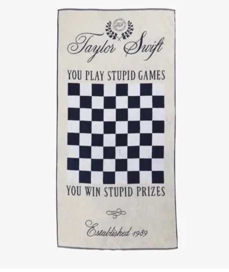 Swift Checker Game Towel Brand New