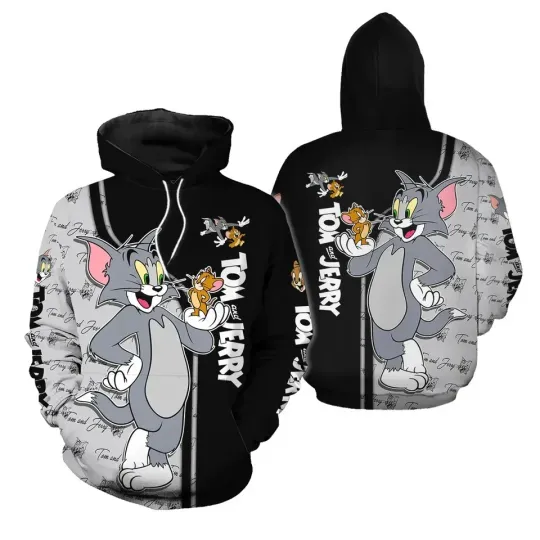 Tom and Jerry 3D Cartoon Hoodie