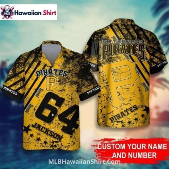 Discover Custom Name And Number Pittsburgh Baseball Team Piratess Hawaiian Shirt