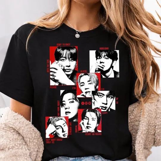 Discover Kpop BTS 2.0 Arirang Shirt, BTS Tour 2026 Cute Group Graphic Tee