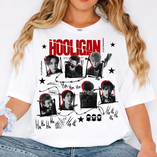 BTS Hooligan MV Arirang Shirt, BTS Tour 2026 Cute Group Graphic Tee