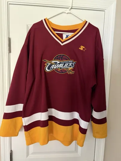 Cleveland Cavaliers Men's Hockey Jersey Large Maroon