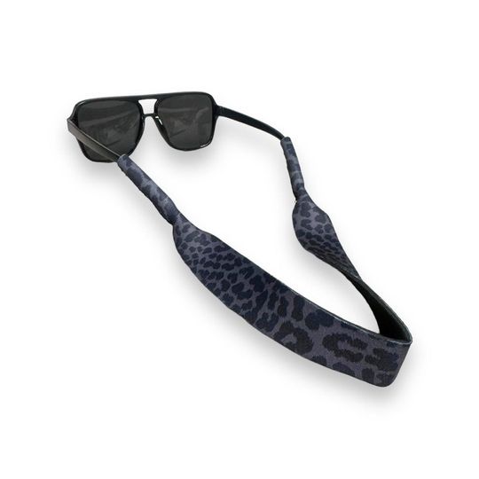 Black Leopard Glasses Strap