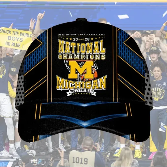 Discover Michigan Basketball Champions 2026 AOP Baseball Cap Gift