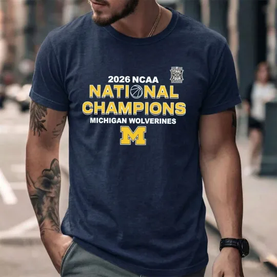 Michigan Wolverines 2026 NCAA Men’s Basketball National Champions T-Shirt