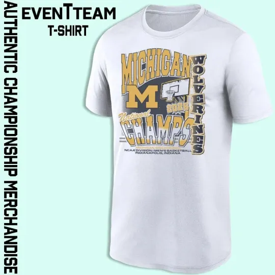 Wolverines Men’s Basketball National Champions Graphic T-Shirt