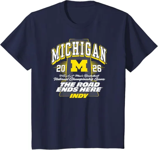 Michigan Wolverines 2026 National Champions Men's Basketball T-Shirt NCAA