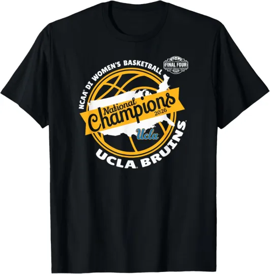 UCLA Bruins Women's Basketball 2026 National Champs Black T-Shirt