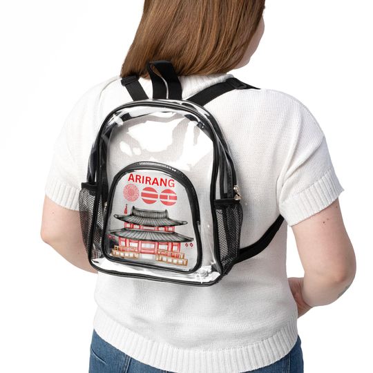 Arirang Temple Clear Mini Backpack | BTS K-pop Fan Accessory