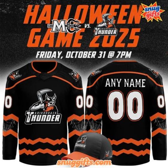 Adirondack Thunder Halloween Game 2025 Special Hockey Jersey
