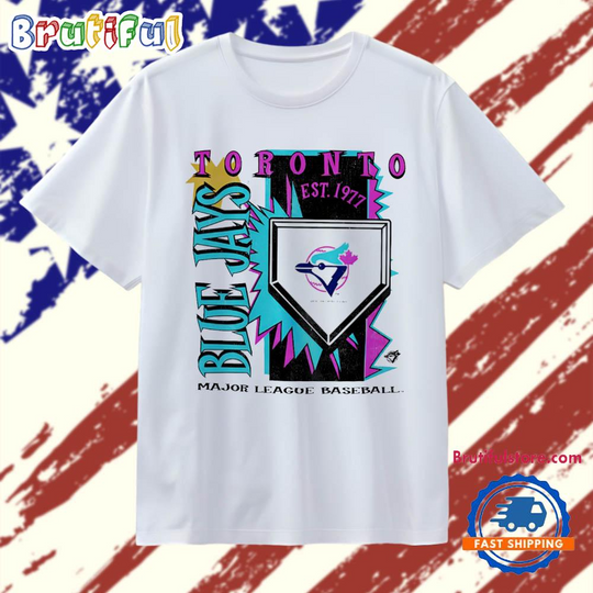 Toronto Blue Jays Cooperstown Neon Field Shock T Shirt
