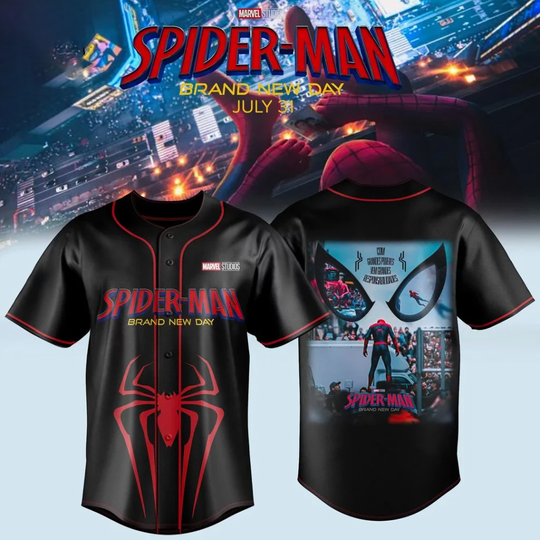Spider Man Brand New Day 2026 Baseball Jersey