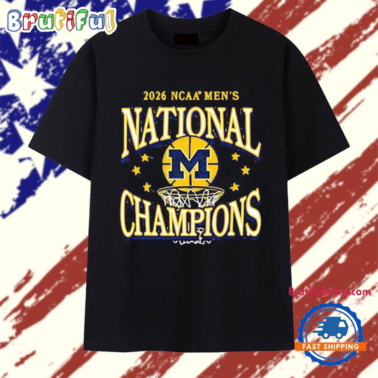 Michigan Wolverines 2026 Men’s Basketball National Champions basketball art T Shirt