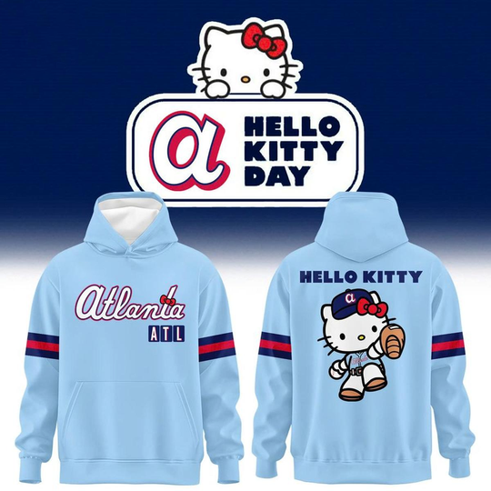 Atlanta Braves x Hello Kitty City Connect 2026 Hoodie