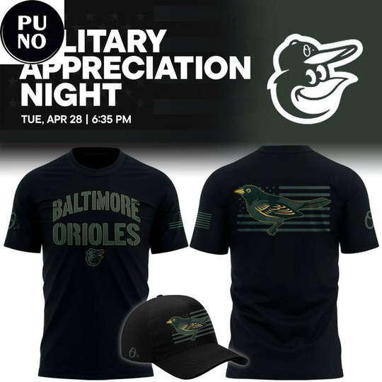 Baltimore Orioles Military Appreciation Night 2026 T-Shirt