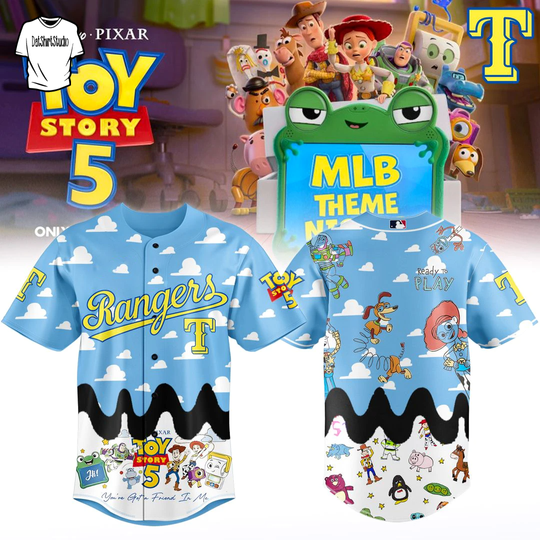 Texas Rangers x Toy Story 5 Edition Baseball Jersey