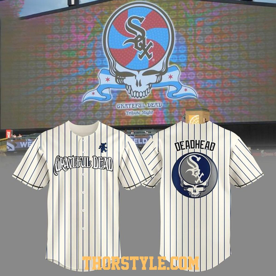 Chicago White Sox Grateful Dead Tribute Night 2026 Striped Baseball Jersey