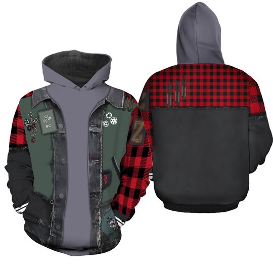 Disney Zombies 4 Hoodie Joggers Set, Zed Zombies Cosplay Costume, Halloween Outfit