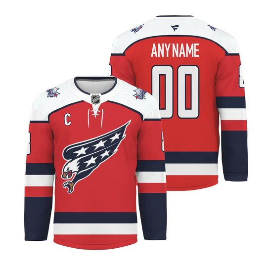 Washington Red Alt Premium Hockey Jersey -Alex Ovechkin
