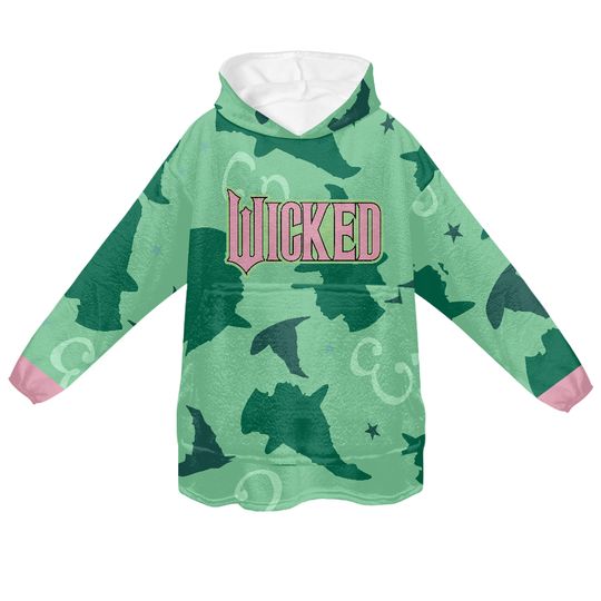 Wicked Lounge Hoodie Reversible Blanket Hoodie for Girls Glinda and Elphaba