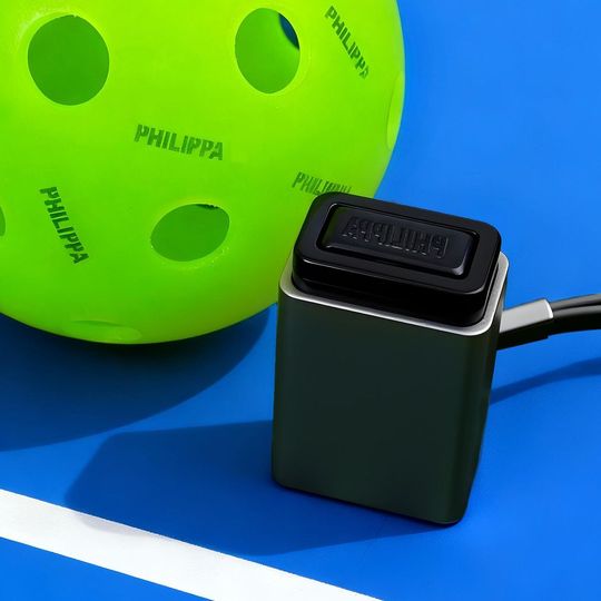 Personalized Simple Name Pickleball Stamp with Ink and Lanyard Pickleball Accessory