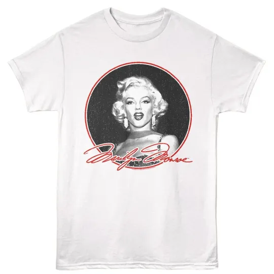 Marilyn Monroe Circle White Icon T-Shirt
