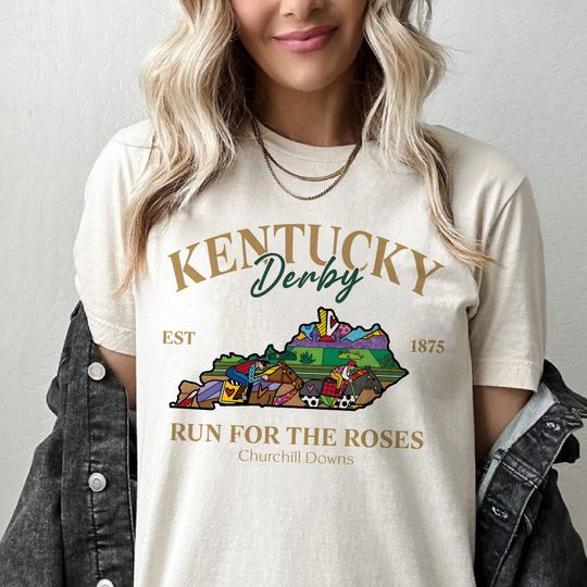 Discover Kentucky Derby Color Art Shirt, Celebrating 152 Years KY Derby Shirt, Kentucky Horse Racing Weekend, Color Derby 152 Years Of Winners Tee