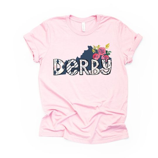 Discover Kentucky Derby Shirt: Floral Horse Racing Bella Canvas Tee