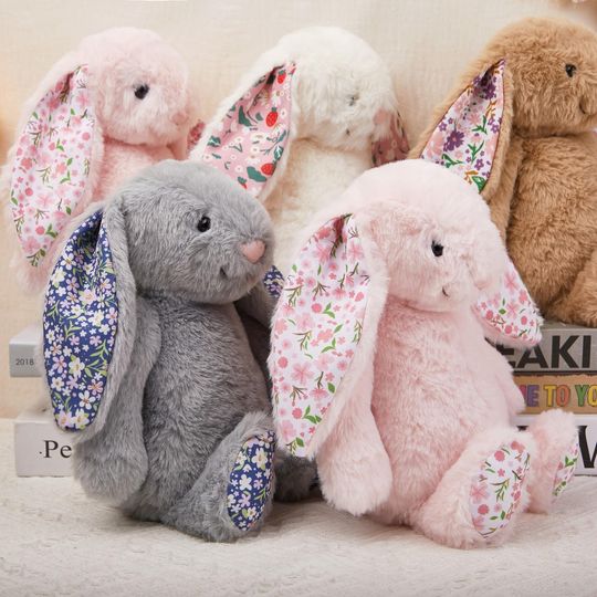 Personalized Embroidered Bunny Rabbit Toy for girl gifts,Custom Monogrammed Bunny Rabbit,Bunny Soft Plush Toy,Flower Boy Gift,wedding gift