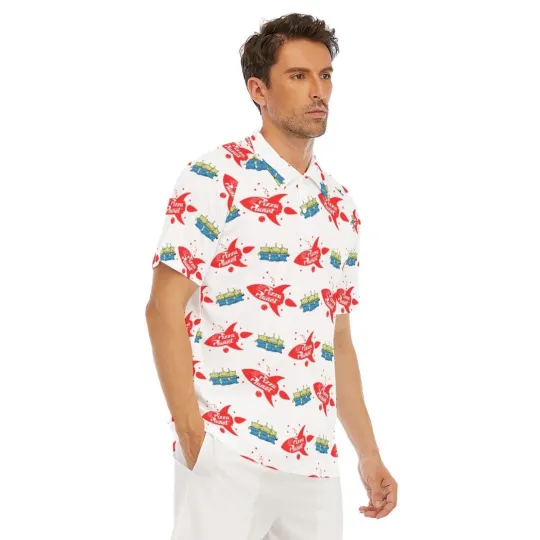 Pixar Cars Little Green Men Pizza Planet Polo Shirt