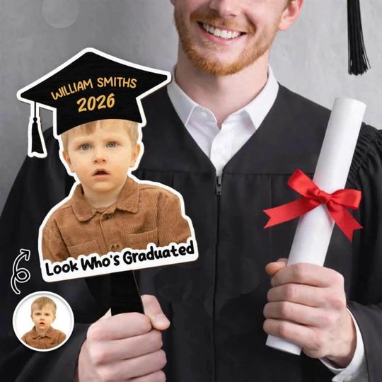 Discover Personalized Graduation Your Photo Fan: Custom Picture Graduated Class Of 2026 Fans