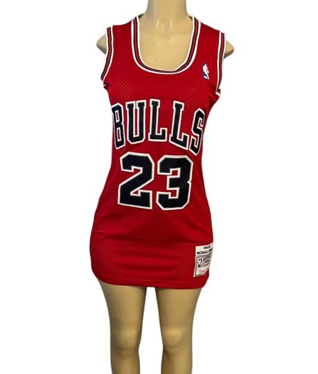 Red Chicago Bulls Basketball Jersey Dress