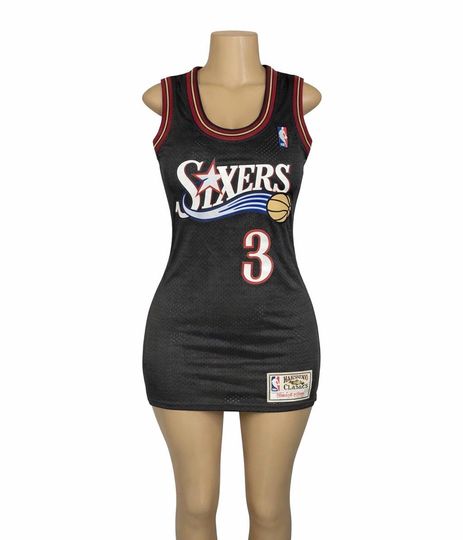 Black 76ers Jersey Dress