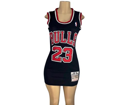 Black Chicago bulls jersey dress