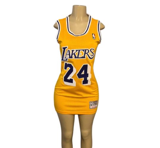Yellow Lakers Jersey Dress