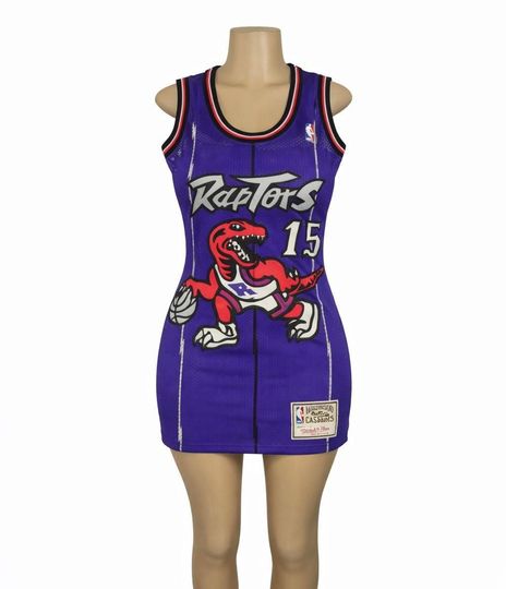 Vintage Raptors Jersey Dress Carter #15