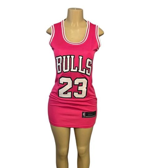 Pink Chicago Bulls Basketball Jersey Dress