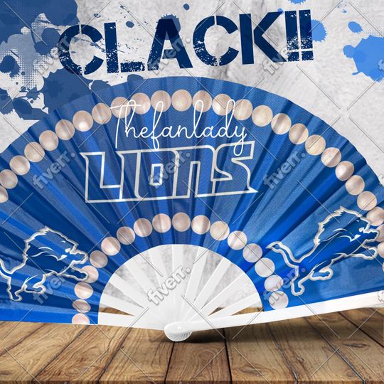 Detroit Lions Clack Fan: football Game Day Accessory
