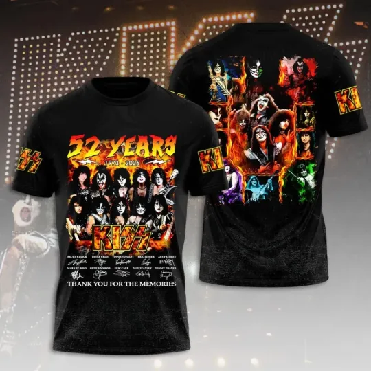 KISS Band 3D T-Shirt, Gift For Fans