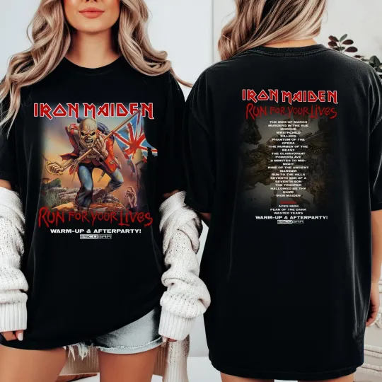 Discover Iron 1Maiden 2026 Tour Run For Your Lives Shirt Unisex S-5XL